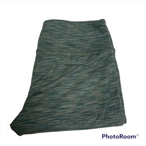 Athleta workout pants variegated green striped size small